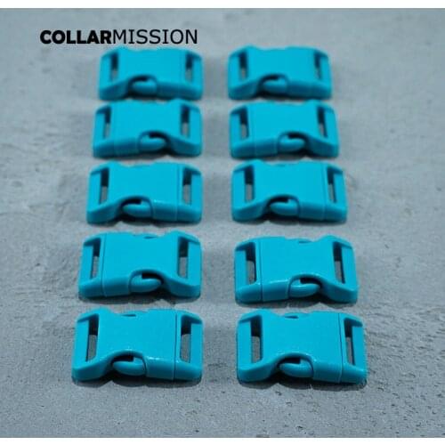 Retailing plastic adjustable buckle for DIY dog collar tactical belts webbing outdoor camp DIY accessory 20mm lake blue CK20SJ11