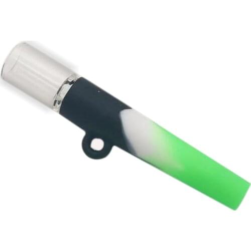 Silicone Pipes Glass Pipes One Hitter Ultimate Tool Glass Smoking Pipe 6 Colors to Choose from