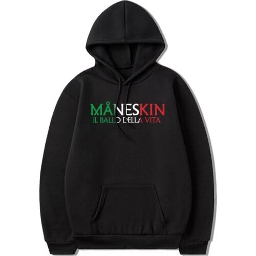 Print Italian Band Group Maneskin Fashion Print Sweatshirts Women/Men Long Sleeve Hoodie Casual Streetwear Pullovers Kids Top