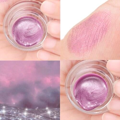 Private Label Wholesale Jelly eyeshadow Cream Shimmer Metallic Lustre Long lasting Eyeshadow Gel Pigmented Cosmetic No Logo