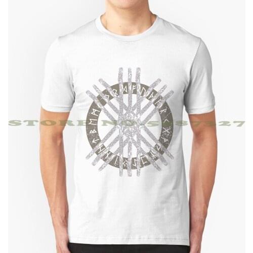 Web Of Wyrd - The Matrix Of Fate Black White Tshirt For Men Women Web Of Wyrd Matrix Of Fate Skulds Net Viking Symbol Viking