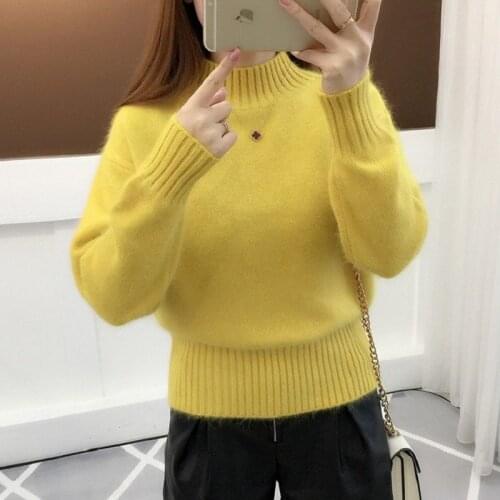 Women clothing computer knitted sweaters women sweaters european turtleneck sweaters one size long sleeve Sweatershirts 5421