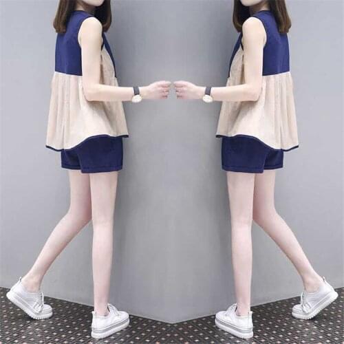 Women Two Piece Outfits Summer Top And Shorts Womens 2Pcs Outfits Tracksuits