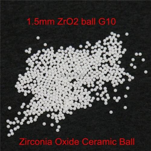 1.5mm ZrO2 Zirconia Oxide Ceramic Ball G10 100pcs for valve ball,bearing, homogenizer,sprayer,pump 1.5mm ZrO2 Ceramic Bal