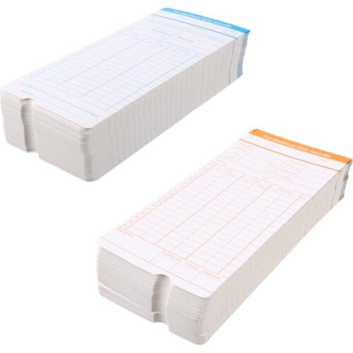 1 set of Monthly Clocking Cards Time Attendance Recording for Office