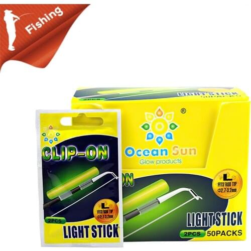 10PCS(5bags) Fishing Glow Sticks Luminous Fishing Fluorescent Night Fishing Lighting Stick Clip On Dark Glow Stick SS S M L