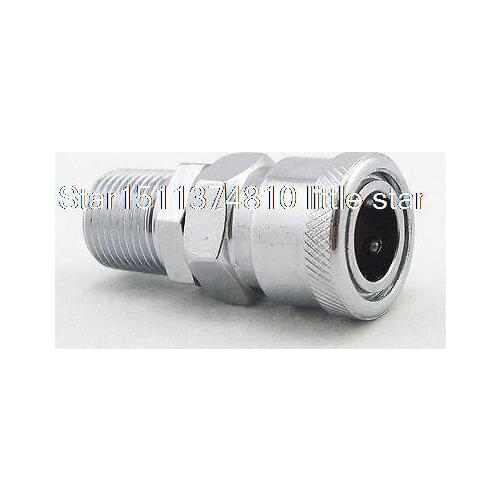 2PCS 1/4"Male BSPT Air Compressor Hose Quick Coupler Socket Connector