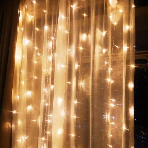3x1/3x2/3x3M led String light Outdoor Fairy Lights Garland on the window Christmas Light Decoration for Home Garden Curtain Lamp