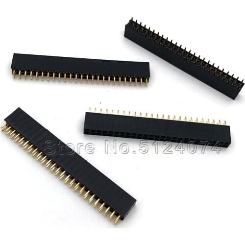 5pcs/lot Double row female Spacing 2.54mm 2x25pin double row seat 50P female connector 2*25P DIP