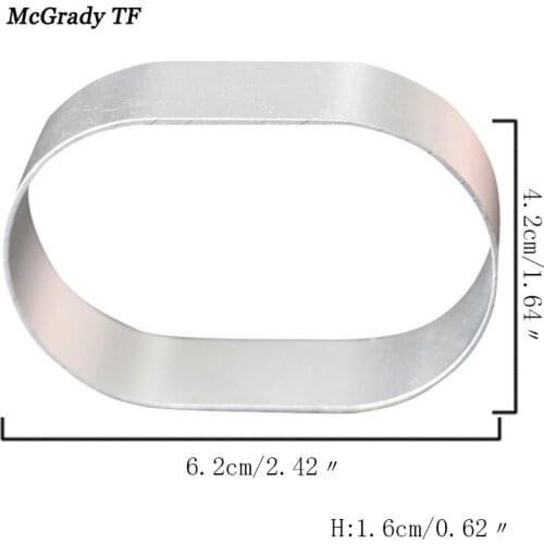 6.2*4.2cm Aluminium Oval Shape Fondant Cookie Cutters Mold Sugarcraft Cake Mold Cake Tools Cutter Mold