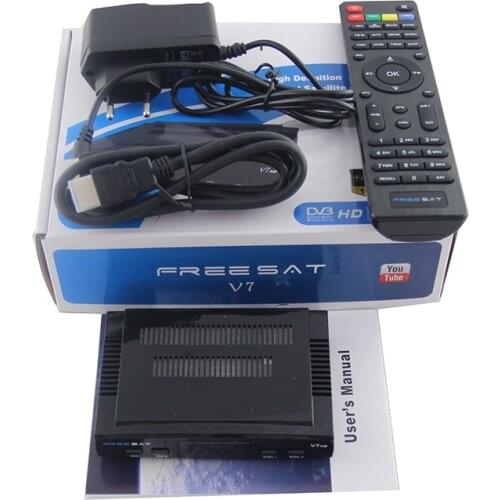 Android tv box V7 Full HD satellite TV receiver super DVB-t2 Freesat satellite decoder for smart tv receive singal Receptor