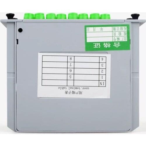 Free Shipping 1x16 FC/ APC Optical PLC Splitter Cassette Box Card Inserting Type Optical FTTH PLC Splitter