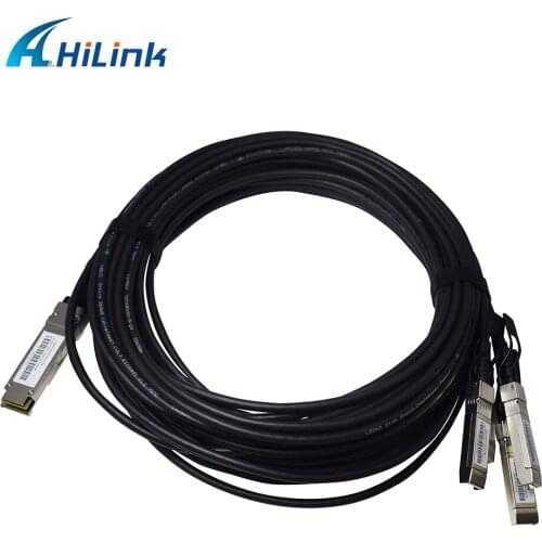 Free Shipping! 40G QSFP to 4 SFP+ 5M Passive Direct Attach Copper Twinax DAC Cable QSFP-4SFP10G-CU5M