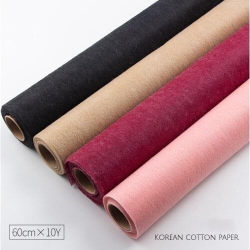 60cm*10yards/roll Single Roll Flower Wrapping Paper Monochrome Kraft Paper Bouquet Wrapping Paper Gift Supplies