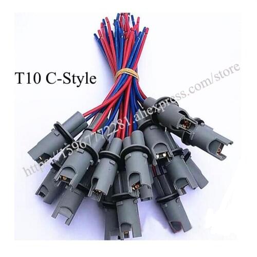 Lamp holder wire harness Car lamp holder accessories T10 car lamp assembly connector Connector automotive plug Line length 150cm