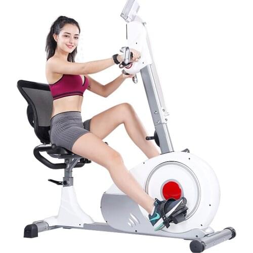 R86 Horizontal Exercise Bike Home Exercise Bike Elderly Exercise Equipment Bicycle Indoor Sports