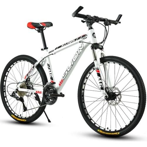 Mountain Bike 33 Speed 26 Inch Fat Bike Adult Shock Racing Car Double Disc Brakes Speed Student Bicycle