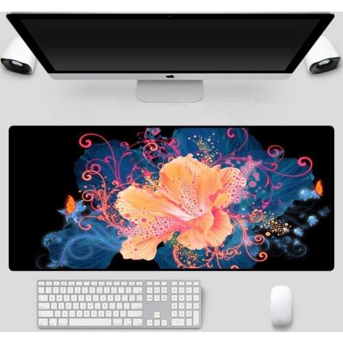 Mairuige Flower Pattern Gaming Mouse Pad Computer Notebook Office Gaming Accessories Keyboard XXL Gaming Desk Mousepad Desk Mat