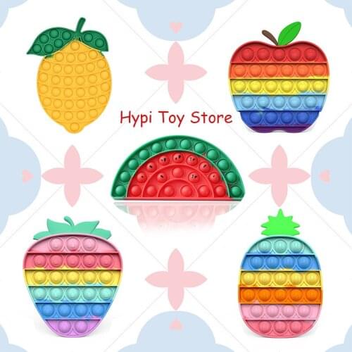 Fidget Toys Anti Stress Toy Relief Gift for Adults Girl Children Sensory Stress Relief Antistress Toys Fruit Theme Summer