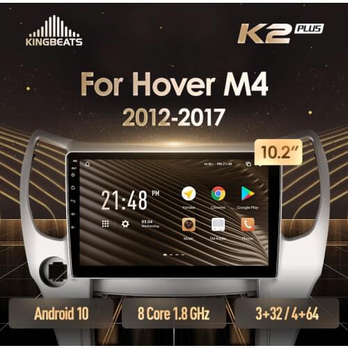 KingBeats Android 10 Octa-Core head unit HU 4G in Dash Car Radio Multimedia Video Player Navigation GPS For Great Wall Hover M4 1 2012 - 2017 no dvd 2 din Double Din Android Car Stereo 2din