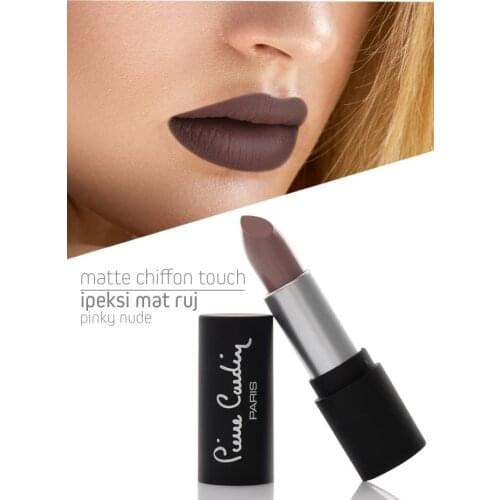 Cosmetic Lip Makeup Matte Chiffon Touch Lipstick Pinky Nude Lip Gloss Waterproof Lips Velvet Volume Moisturizer Silky Beauty