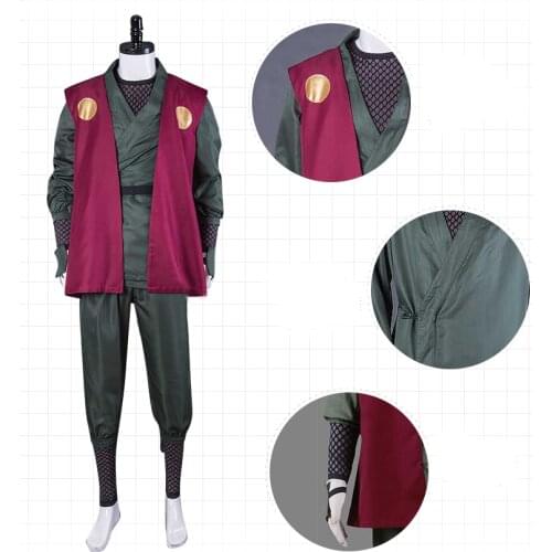 Cafiona Cheap Anime Jiraiya Cosplay Costume Halloween Outfits 8 piece set custom made