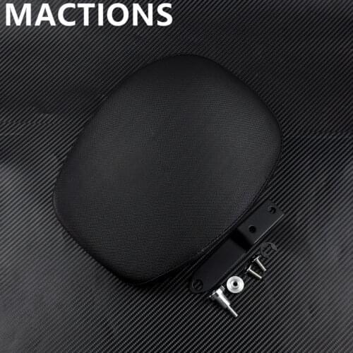 Motorcycle Black Rear Pillion Passenger Seat Pad Leather For Harley Sportster XL 1200 883 72 48 Iron 2010-2014 2015 2016