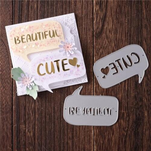 YaMinSanNiO Metal Cutting Dies New 2020 Metal Cutting Letter Dies Scrapbooking Album Card Making Embossing Stencil Decor Die Cut