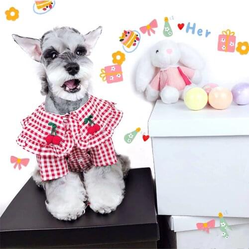 Fashion Pet Dog Spring Summer Shirt Clothes For Small Medium Puppy Dogs Schnauzer Shiba Inu Pug Costumes French Bulldog YHC36