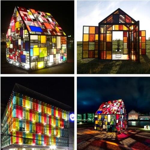 New Colorful Transparent Window Glass Film Sunscreen Proof Heat Insulation,sunscreen proof two-way residential mall window stick