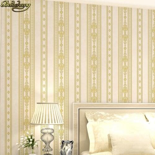 Beibehang papel de parede 3D European blue stripes wallpaper for walls 3 d Bedroom Living Room Wall Paper roll wall paper