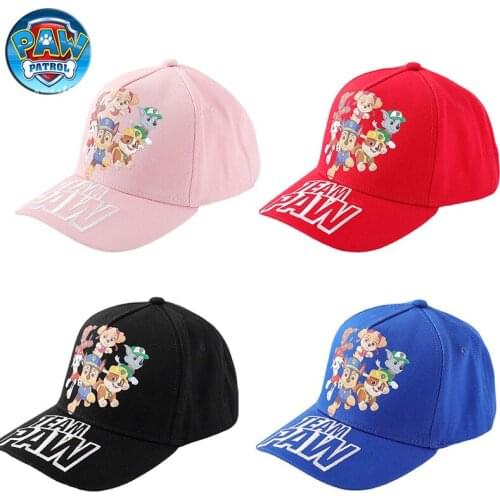 Genuine Paw Patrol Toys Dog Baseball Cap Baby Kids Sun Hat Cotton Cute Childrens Summer Hats Caps Boy Girl Sunscreen Mesh Cap