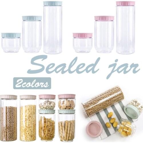 Transparent Glass Jars Seal Jars Grains Storage Bottles Spice Jar Kitchen Storage Cans Kitchen Storage Organization