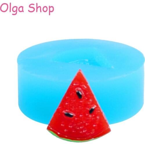SYL042 Watermelon Flexible Silicone Push Mold 17mm - Chocolate Candle Polymer Clay Mold, Air Dry Polymer Clay Mold