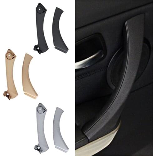 Car Inner Handle For BMW 3 series E90 320i 325i 318i 335i 330i Interior Door Panel Pull Trim Cover car door fittings replacement