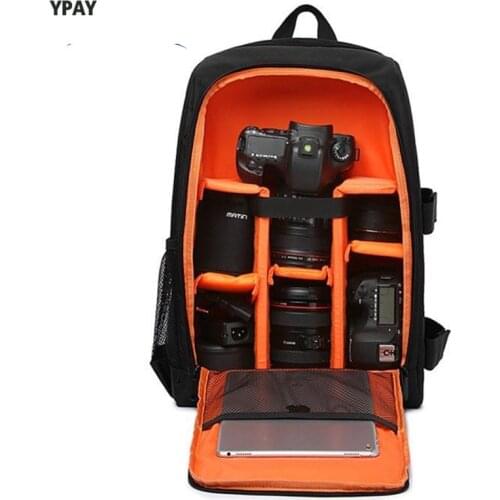 Waterproof DSLR Backpack Video Digital DSLR Camera Bag Multi-functional Outdoor Camera Photo Bag Case for Nikon Canon DSLR Lens