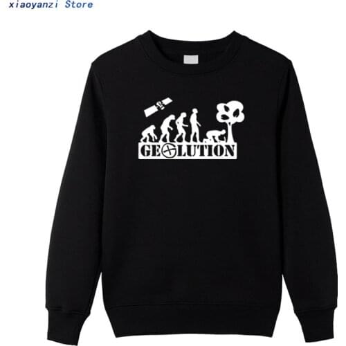 My Live Geocaching Evolution Design Funny sweatshirts for Men and Women,Unisex Breathable Graphic hoodies Mens Streewear