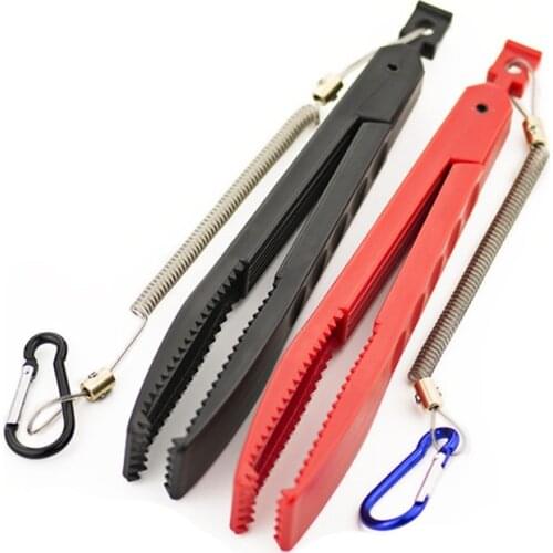 1pcs Portable Fishing Holder With Fishing Lanyard Tool Body Tongs Grabber Fishing Pliers Clip Grabber Plier