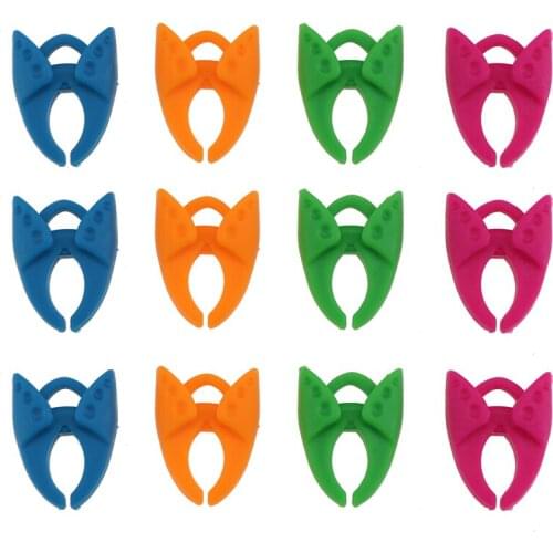 12PCS Thread Spool Huggers Bobbin Clamps Holders Keep Thread Spools From Unwinding Peels Sewing Accessories