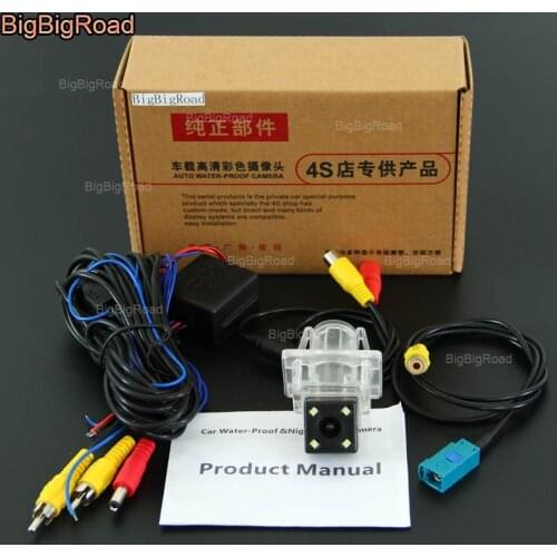 BigBigRoad Car Rear View Reverse Camera RCA & Original Screen Compatible For Mercedes Benz MB C Class W204 2007~2014