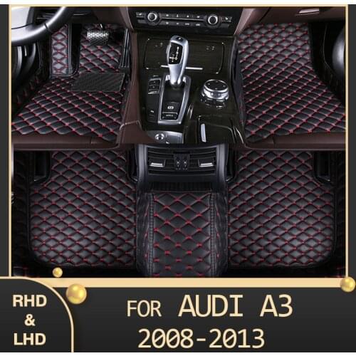 MIDOON Car floor mats for AUDI A3 Hatchback/sportback 2008 2009 2010 2012 2013 Custom auto foot Pads automobile carpet cover