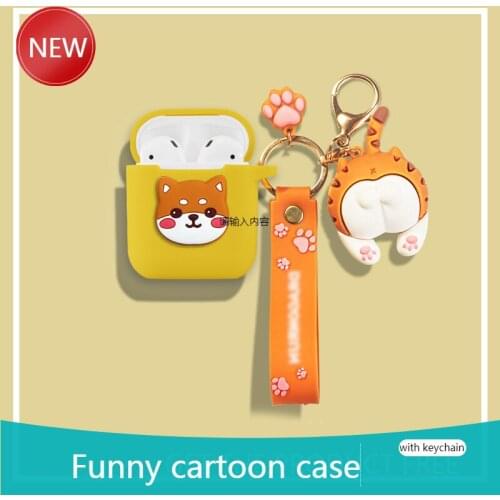 For Apple AirPods 1/2/3 Cartoon dog Wireless Bluetooth Earphone Case Charging box soft shockproof Cover AirPods PRO Airpods 2