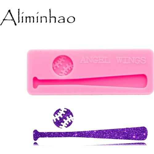 DY0624 Shiny Glossy Mini baseball bat Mold - DIY Handmade - Resin Crafting Mold - Epoxy Jewellery Silicone Mold