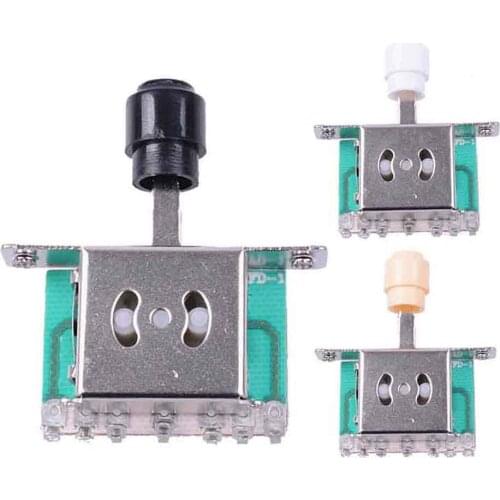 Electric Guitar 5 Way Pickup Selector Toggle Switch with Tip Knob for ST Squier SQ Guitar Parts
