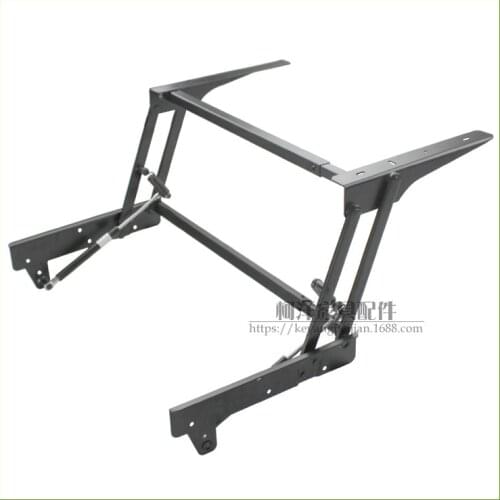 Hydraulic cushioning damping lifting hardware accessories computer table lift folding iron frame i shape bracket