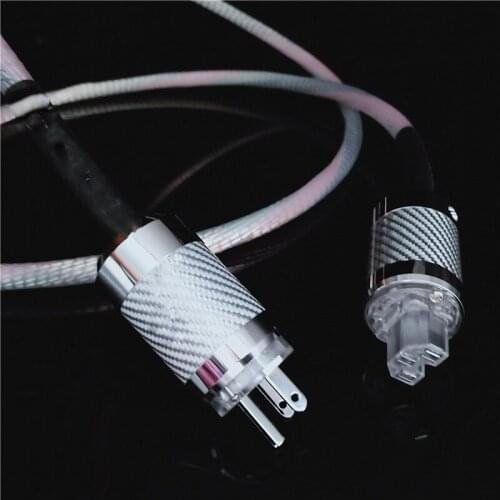 Valhalla power line HIFI POWER CABLE 7N OFC Power Cord with EU/US Plug Amplifier CD, Decoder, Power Wire