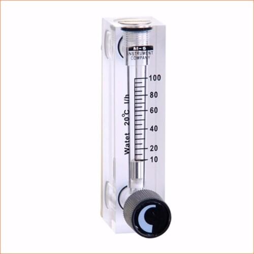 LZT-6T 10-100 LPH Square Panel Type Liquid Flowmeter water Flow Meter rotameter LZT6T Tools Flow Measuring