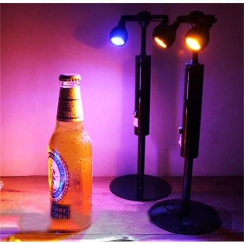 Metal Led Charging Bar Table Lamp High Pole Outdoor Cafe Restaurant Party Personality Spotlight Interior Decoration Lamp