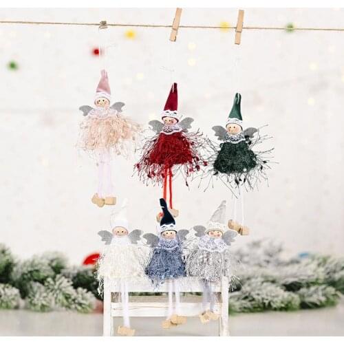 Cute Angel Girl Doll New Year Christmas Hanging Ornament Pendant Xmas Decor