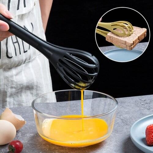 Multifunctional 3 In 1 Egg Beater Spaghetti Noodle Clip Whisk Eggs Trap Food Tongs Manual Egg Beater Food Clips Kichen Tools